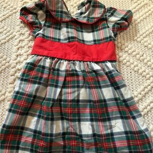 The Beaufort Bonnet Company Plaid Dress with Red Accent